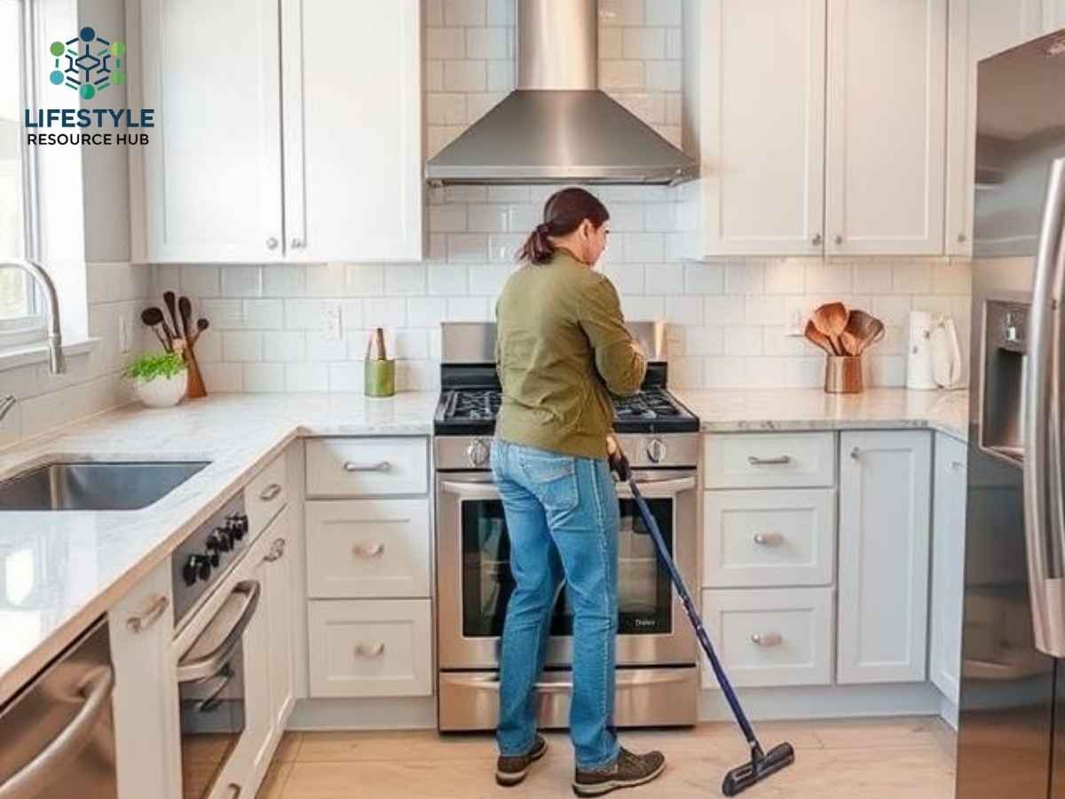 Professional kitchen tile grout cleaning in Bixby Village, Los Angeles home