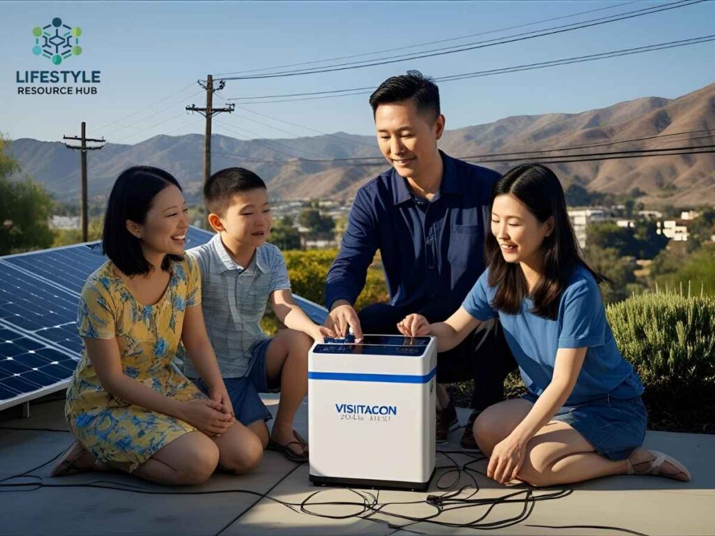 Beyond the Grid: Your Guide to Solar Battery Storage in Los Angeles 2 A family using their Visitacion Valley solar battery storage during a Los Angeles outage