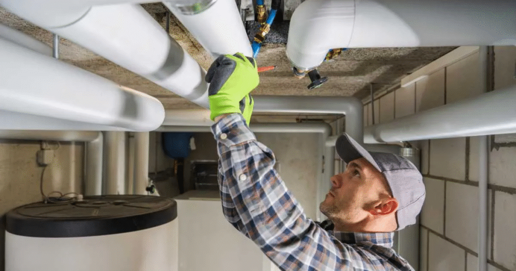 Indoor Air Quality Improvement Los Angeles HVAC: Breathe Easy in LA 1 Technician performing indoor air quality improvement Los Angeles HVAC inspection